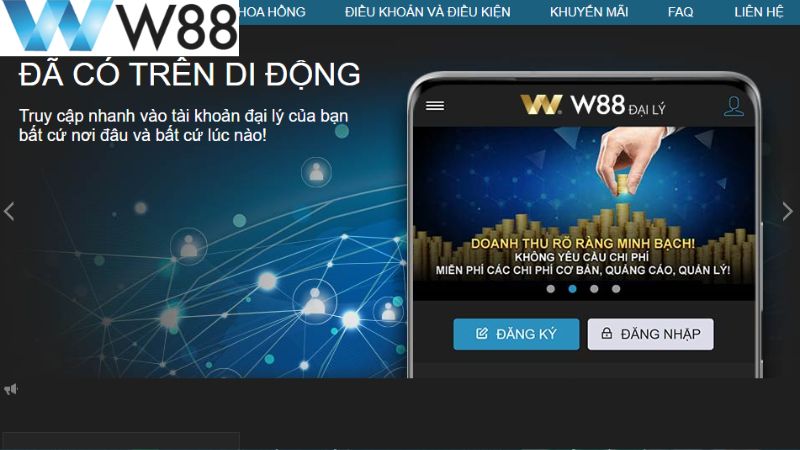 Công việc của đại lý W88 trực tuyến