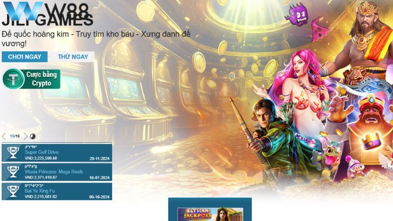 Nhà cung cấp game nổ hũ Jili W88